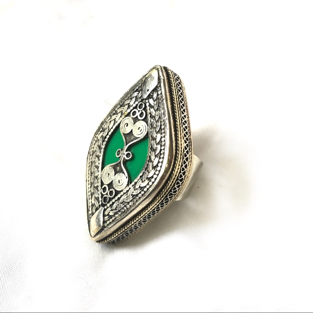 Boho Afghani Statement Ring Nwot - image 4